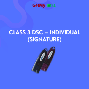 Class 3 DSC - Individual