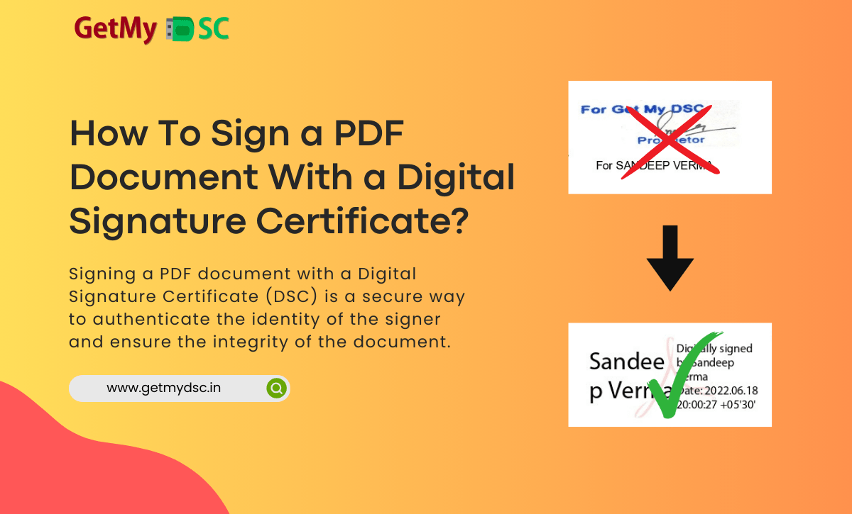 sign pdf with dsc