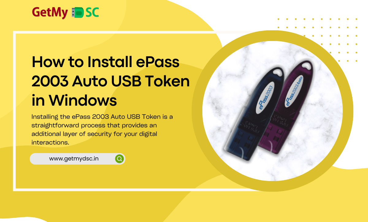 install epass token in windows