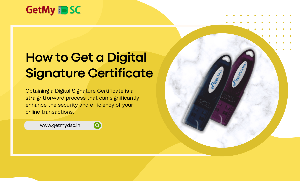 how get Digital Signature Certificate